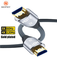 HDMI 2.1 Cable 48Gbps Ultra High Speed 8K 60Hz HDMI Cable 4K 120Hz Dynamic HDR Dolby Atmos for PS5 Xbox Series X Cable HDTV 5M