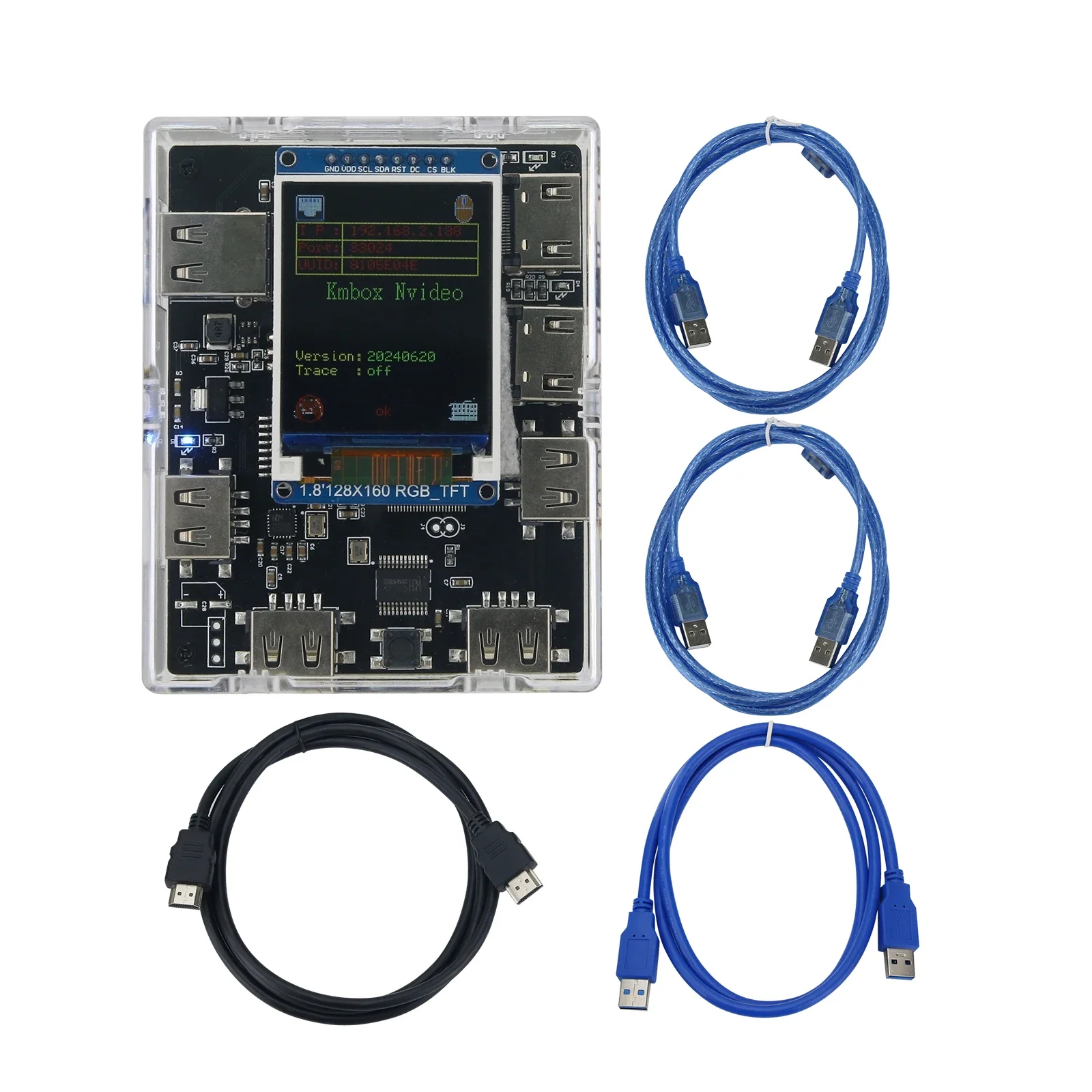 

Hamgeek KMBOX Nvideo Network Video Acquisition Card KM Controller Loop Function Supports Xbox360 KM Electronic Data Systems