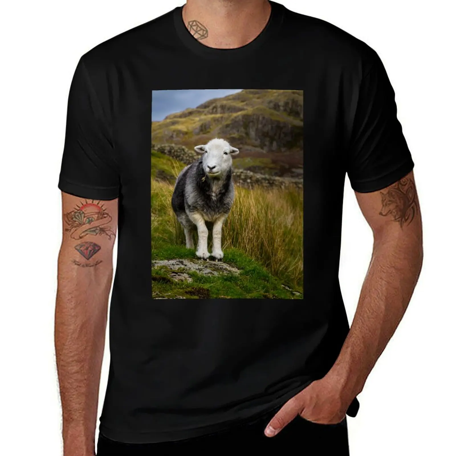 Футболка с изображением овец Herdwick, рабочая одежда, футболка с короткими рукавами