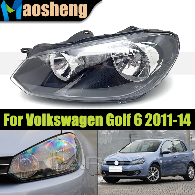 

Halogen Front Bumper Headlight Head Light For Volkswagen Golf 6 2011 2012 2013 2014 Headlamp Head Lamp Driver Light