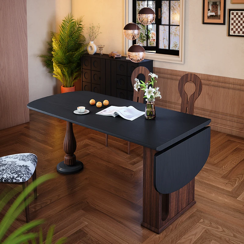 

Folding Wood Dining Table Wall Hallway Kitchen Study Dining Table Designer Desk Coffee Space Small Saving Muebles Home Furniture