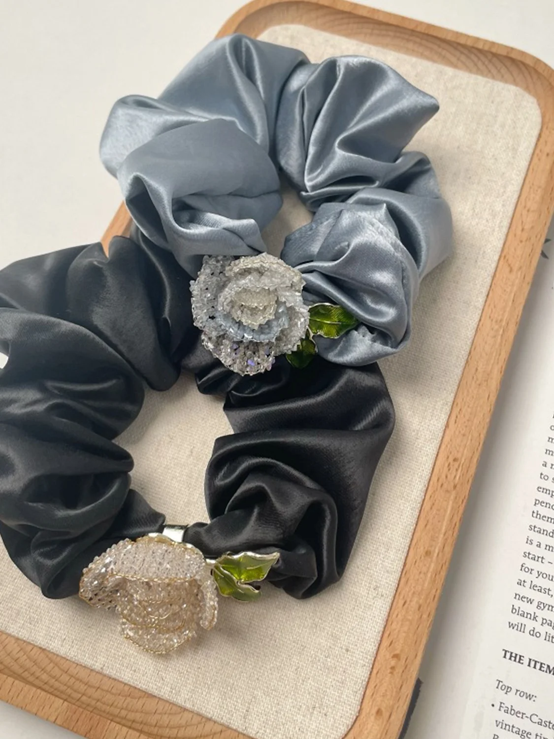 silk-satin-hair-ties-romantic-camellia-crystal-hair-bands-elegant-hair-accessories-for-updos-and-tail-ties