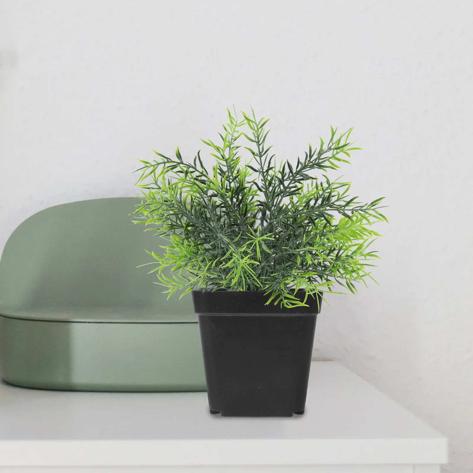 

100 шт. пластиковых квадратных мини-горшков для суккулентов с дренажными отверстиями для кактусов и бонсай, черные