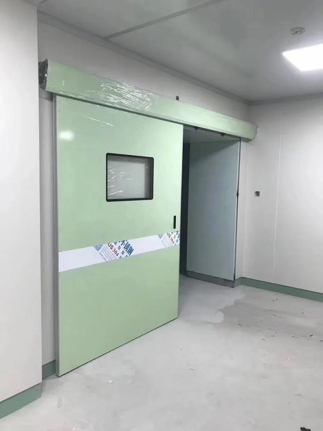 Hospital Automatic Hermetic Sliding Steel Door For Icu Operating Theater Surgery Room Doors