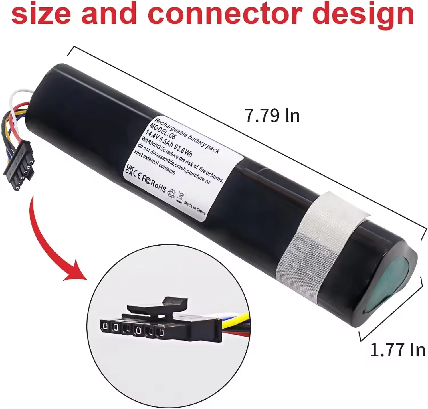 12.8Ah Replacement Battery For Neato D7 D6 D5 D4 D3 Robotic Vacuum Cleaners 14.4V 9800mAh Li-Ion Battery,Part Number: 945-0225