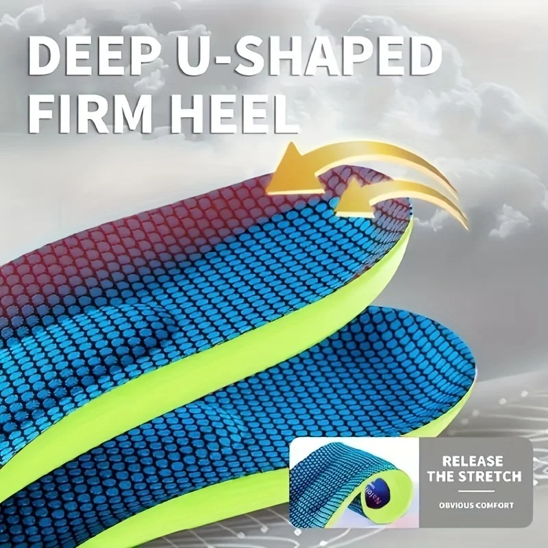 EVA Shock Absorption Comfortable Breathable Insole Breathable, Shock Absorption, Arch Support Insertion Comfortable