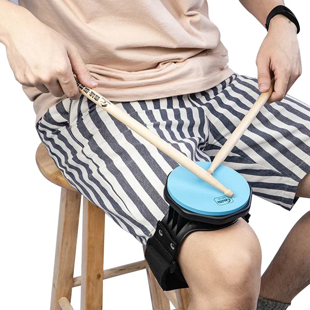 Guitto GDP-01 Silicone Drum Practice Pad Stand 5-Inch Leg Mount Holder with Adjustable Strap Quiet Practice for Drummers