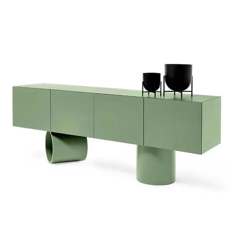 Creative Side Cabinet Storage Unit for Living Room TV Stand Villa Model Room Custom Partition Shelf Modern Home Furniture