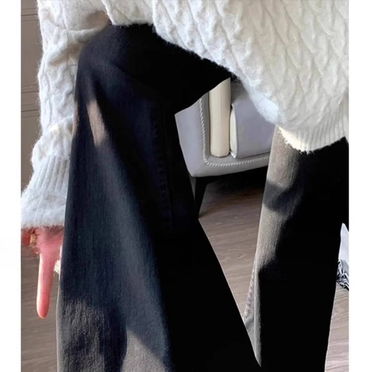 

Большие размеры 300, джинсы Pou Bla Bell Bot, мужские свободные модные прямые широкие брюки, осенне-весенняя сезонная одежда