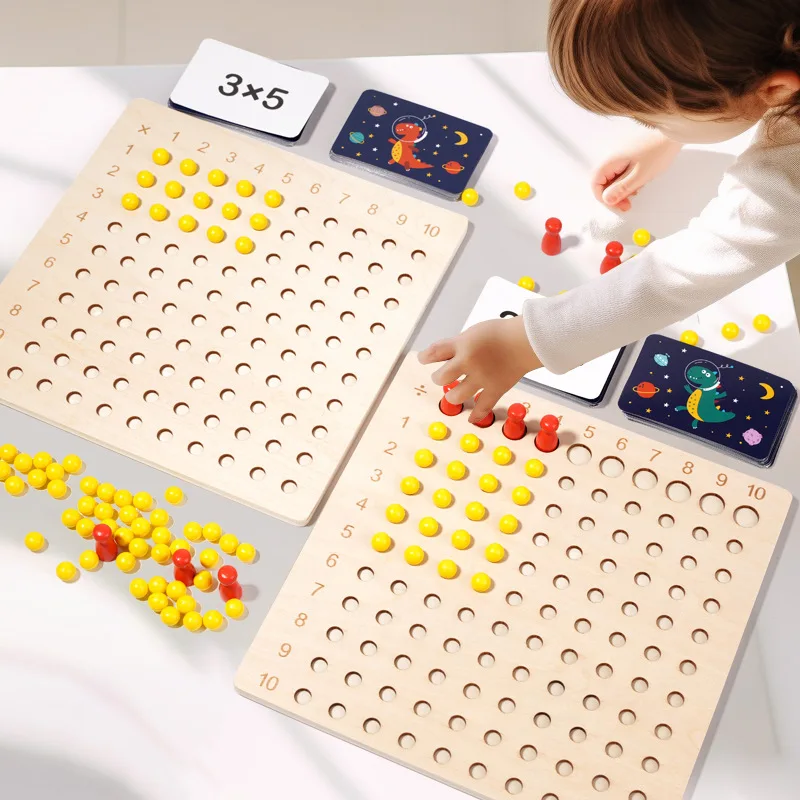 Montessori Math Learning Board Toys Multiply And Divide Arithmetic Games Parish Open Teaching Aids Educational Toys For Children