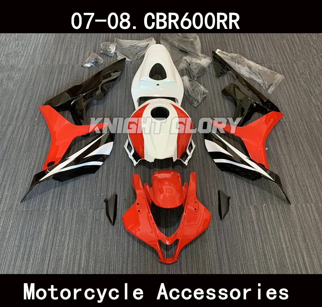 Adequado para cbr600rr 2007 2008 cbr600 rr pc40 cbr 600rr motocicleta carenagem spoiler corpo abs moldagem por injeção