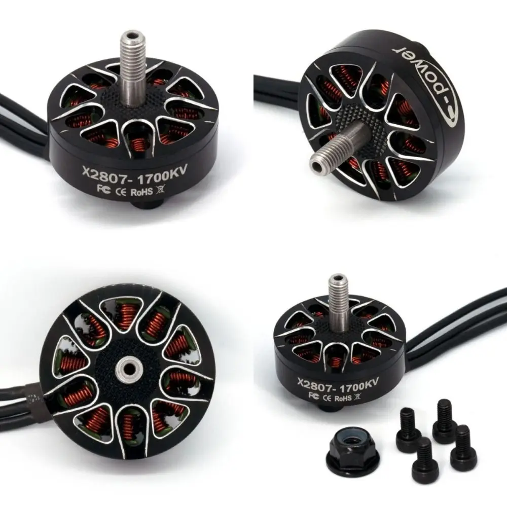 X2807 2807 Motor Long Range 1300KV/1500KV/1700KV Bürstenlose Motoren Freestyle Drone Zubehör Schwarz für FPV 2 Version
