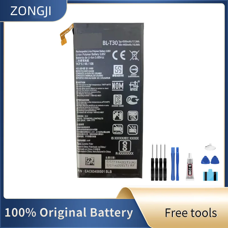 

Новая совместимая батарея ZONGJI для LG X Power 2 II Power2 L64VL M320F M320N M322 L63BL K10 Power BL-T30 + Бесплатные инструменты