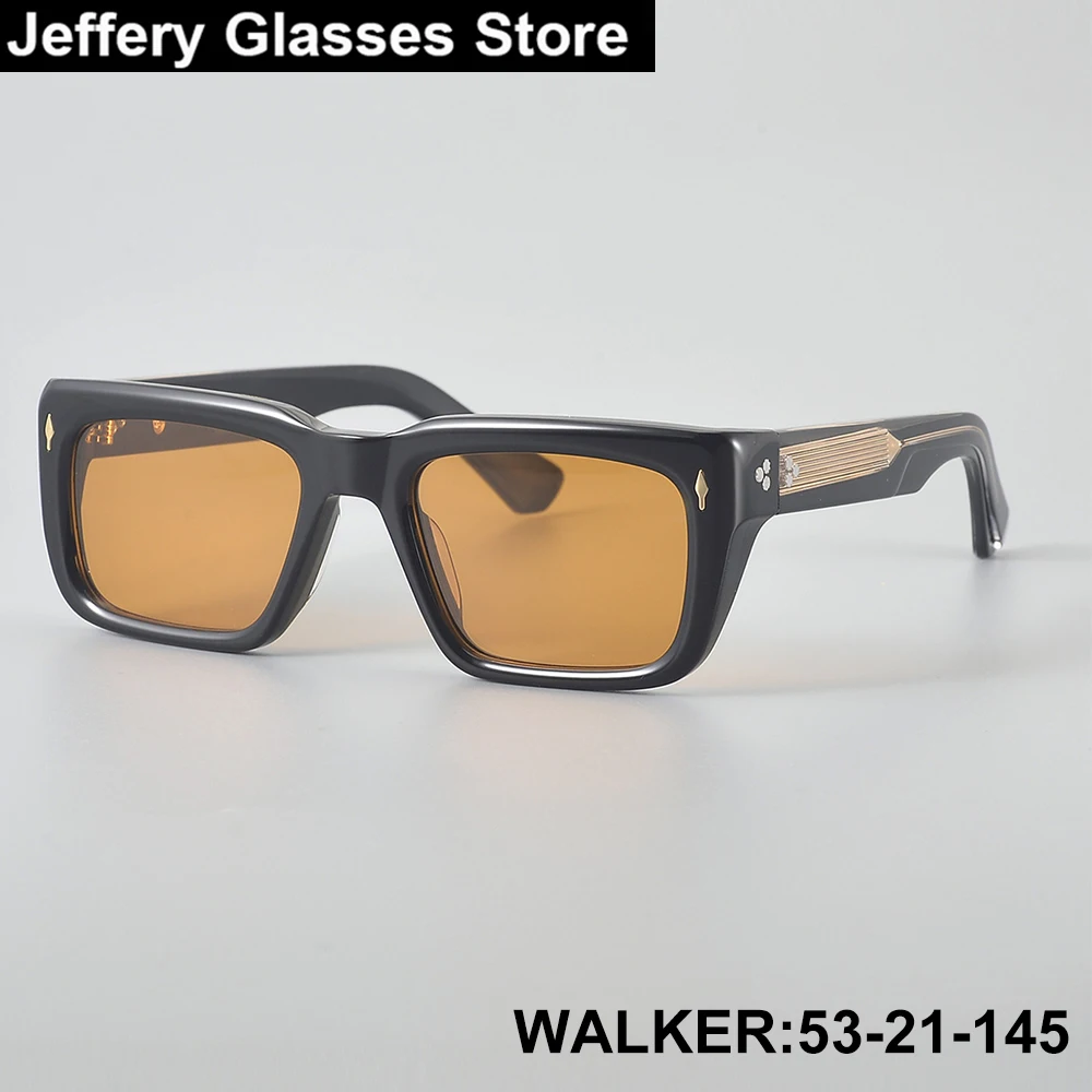 

New York Men Fashion Square Acetate Sunglasses Brand Design Luxury Ultralight Polarized Sun Eyeglasses Retro Spectacles Gafas
