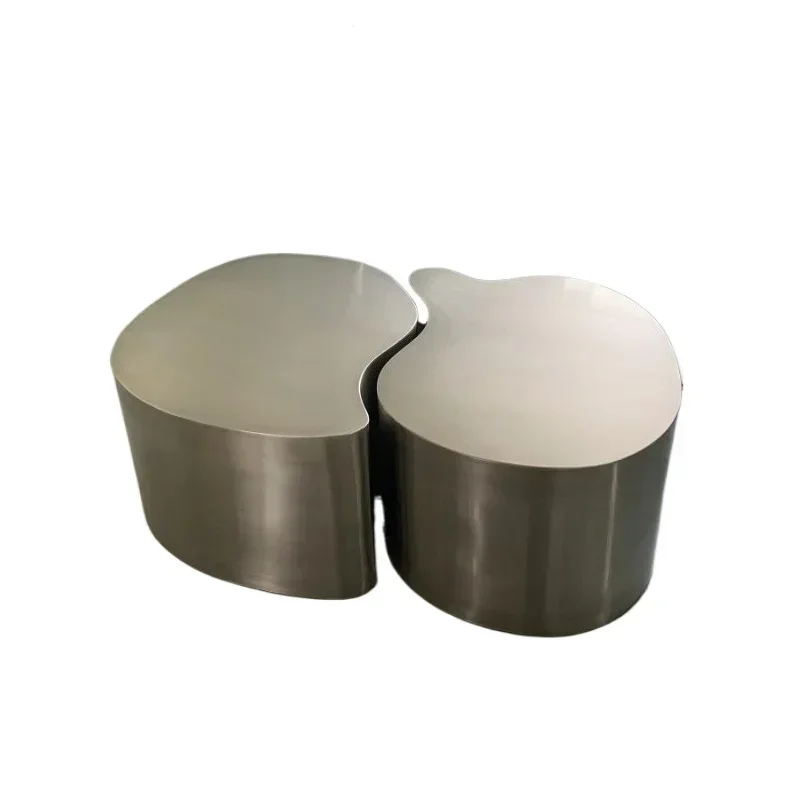 Nordic modern simple stainless steel living room coffee table store hotel homestay hall stainless steel display platform