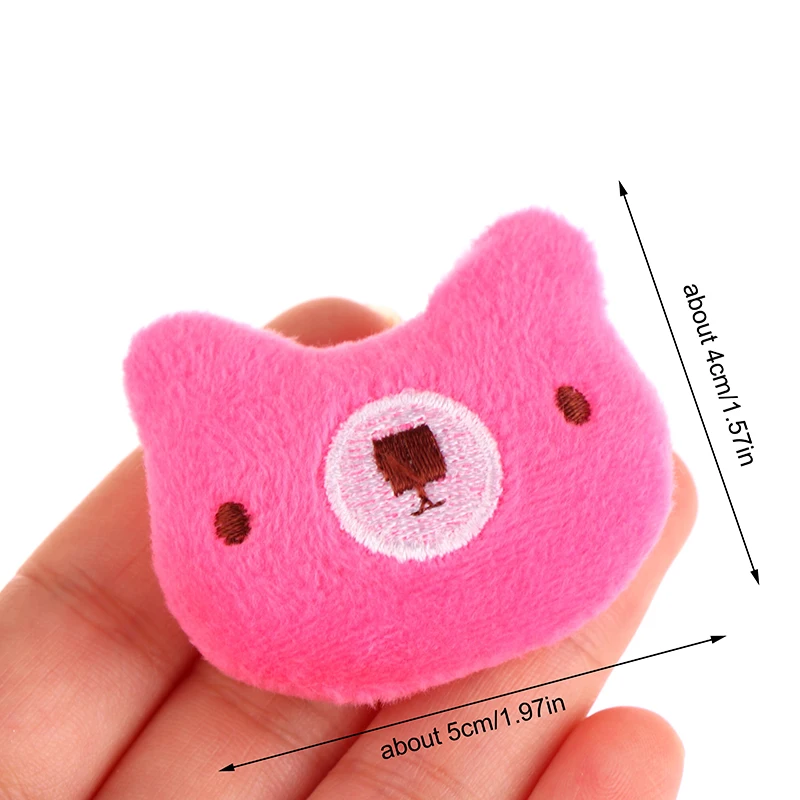 10Pcs Cartoon Plush Dolls Accessories Cute Animal Head Stuffed Toys Bag Shoes Socks Accessories Random Style Children Gift