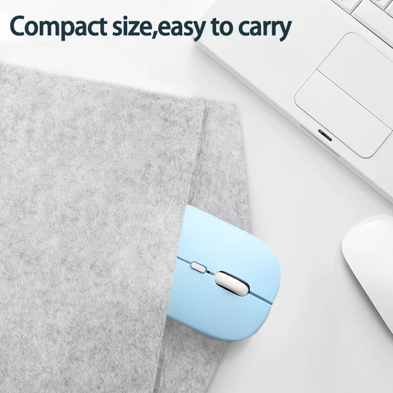 Mouse Gamer sem fio portátil, Compatível com Bluetooth, Ratos ergonômicos do escritório, apto para PC, computador, laptop, Macbook, Tablet