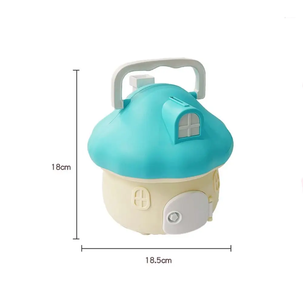 돈 상자 버섯 돼지 저금통 장난감, 집 모양 대용량 만화 돼지 저금통, 만화 스티커, 안전한 안전 은행 장난감