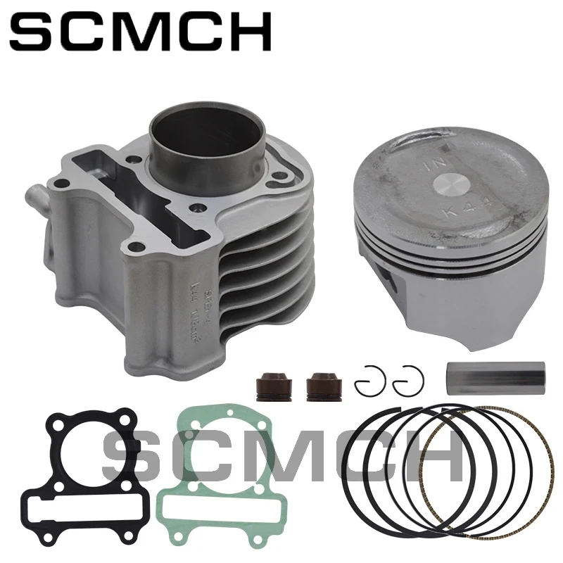 

50mm 52.4mm 53.5mm Motorcycle Big Bore Cylinder Kit Piston Gasket For Honda Zoomer X Gen 2 NS110 Engine Spare Parts K44 Alpha110