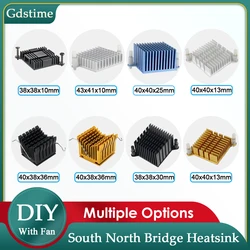 Gdstime-dissipador de alumínio para cpu, gpu, vga, ram, led, 3cm, 4cm, 3cm, 30mm, 40mm