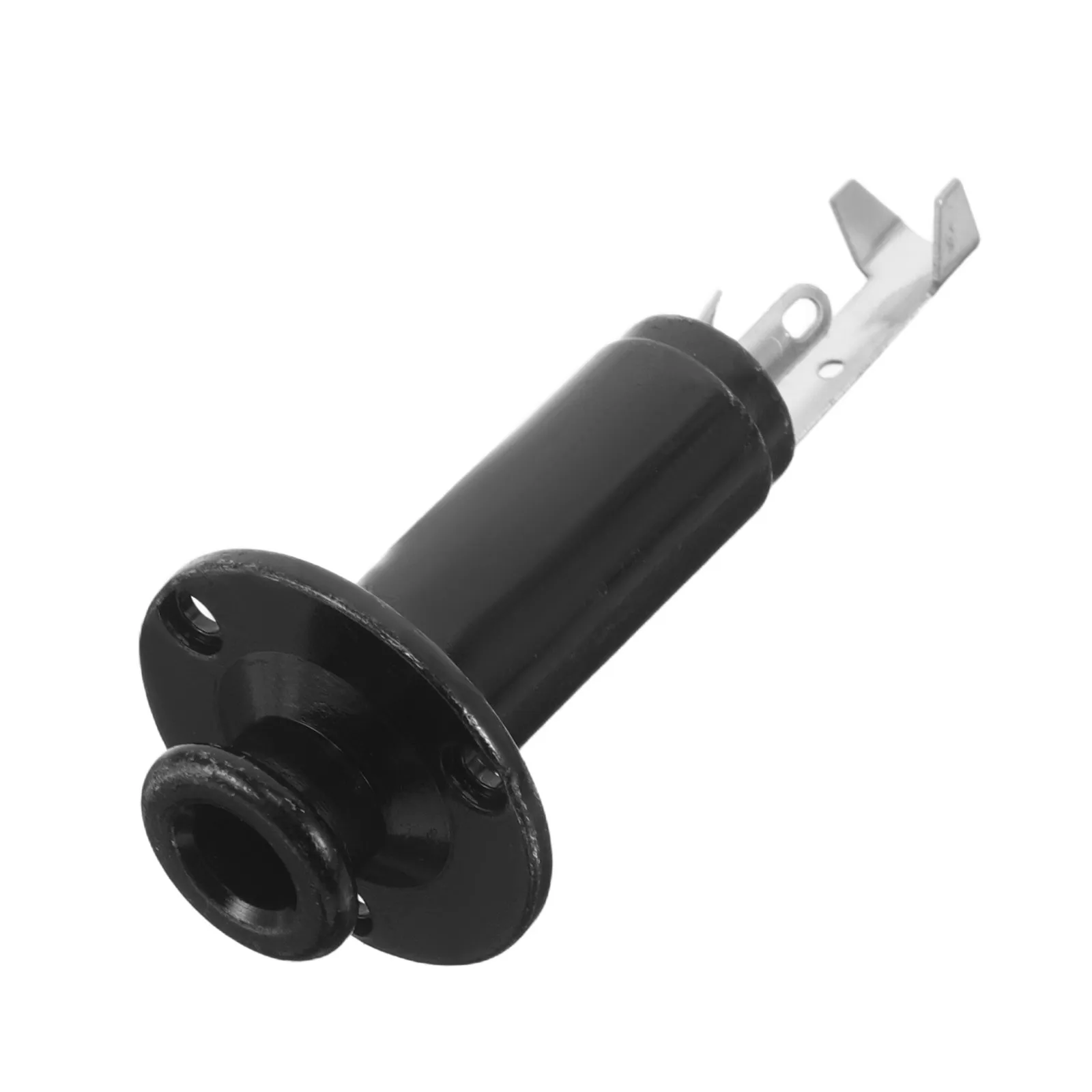 1Set Acoustic Guitar Jack Socket Single Strap Button Endpin Threaded Output Jack for Electric Bass Guitar Replacement
