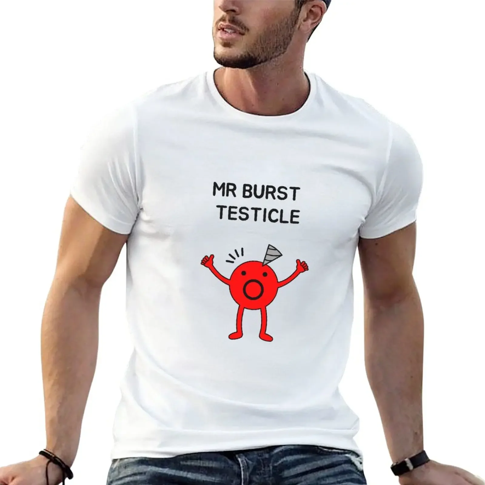 New MR BURST TESTICLE T-Shirt new ediion  shir anime oversized  shir mens  shirs pack