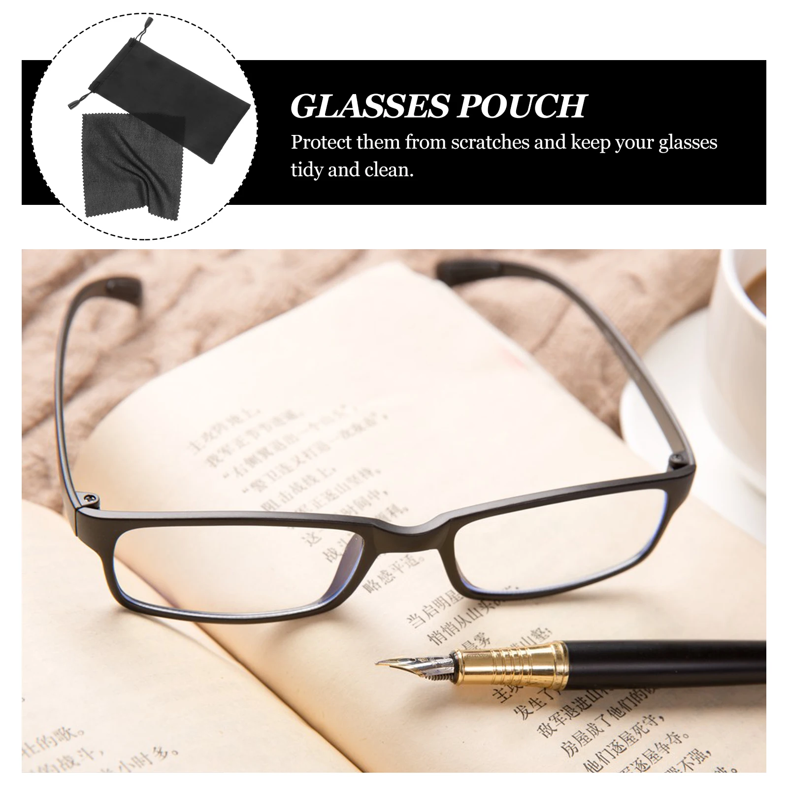 

30 set Glasses Storage Bag Eyewear Pouch Microfiber Case Sunglasses Sack Cleaner Portable Protective Soft Fiber Long Use