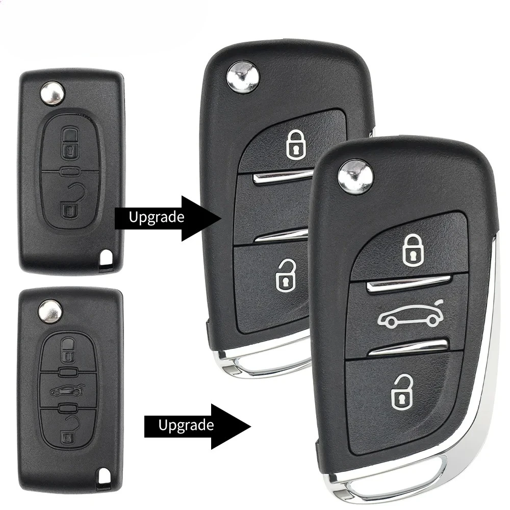 

ЛУЧШИЙ ключ 2/3 кнопки CE0523 Модифицированный ключ для Citroen C2 C4 C5 Berlingo Xsara Picasso для Peugeot 306 407 807 Partner VA2/HU83