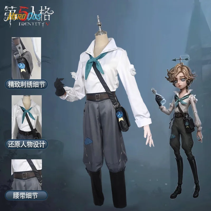 

HERO Cos Identity Ⅴ Wendy Ford Cosplay Costume Halloween Men's Fantasy Uniform Coat Props Gloves Accessories Set