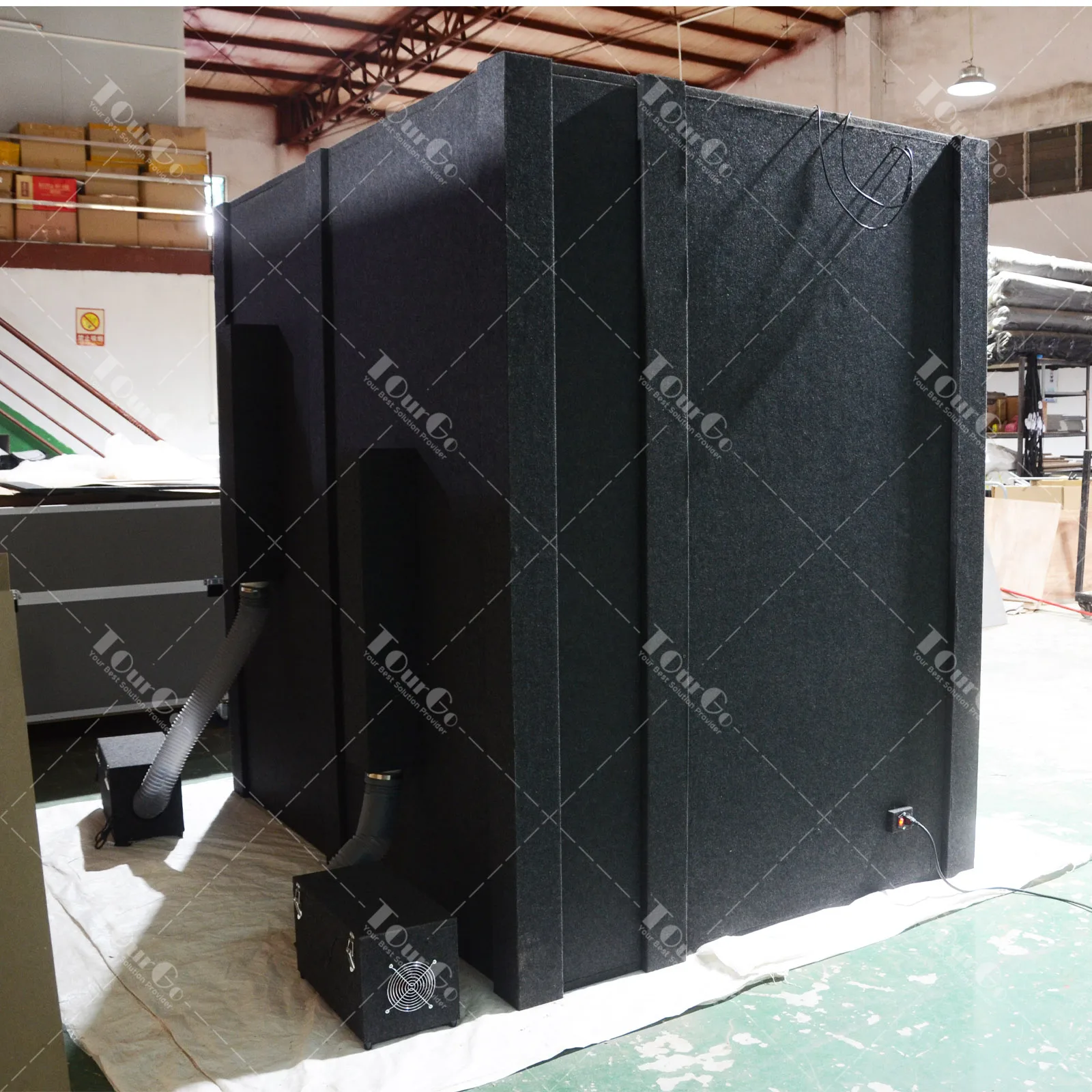 Cabine de estúdio vocal à prova de som Hooqu Cabine de gravação à prova de som para escritório privado Pod silencioso