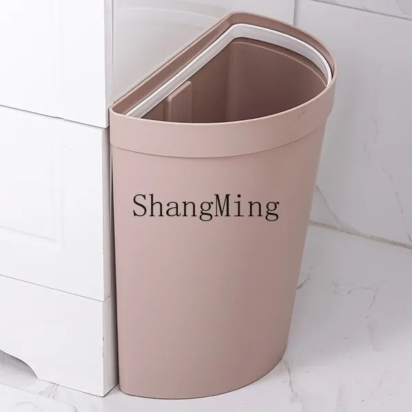 

PYH semi-circular garbage cabinet door hanging non-punching household hanging wall-mounted garbage can without lid