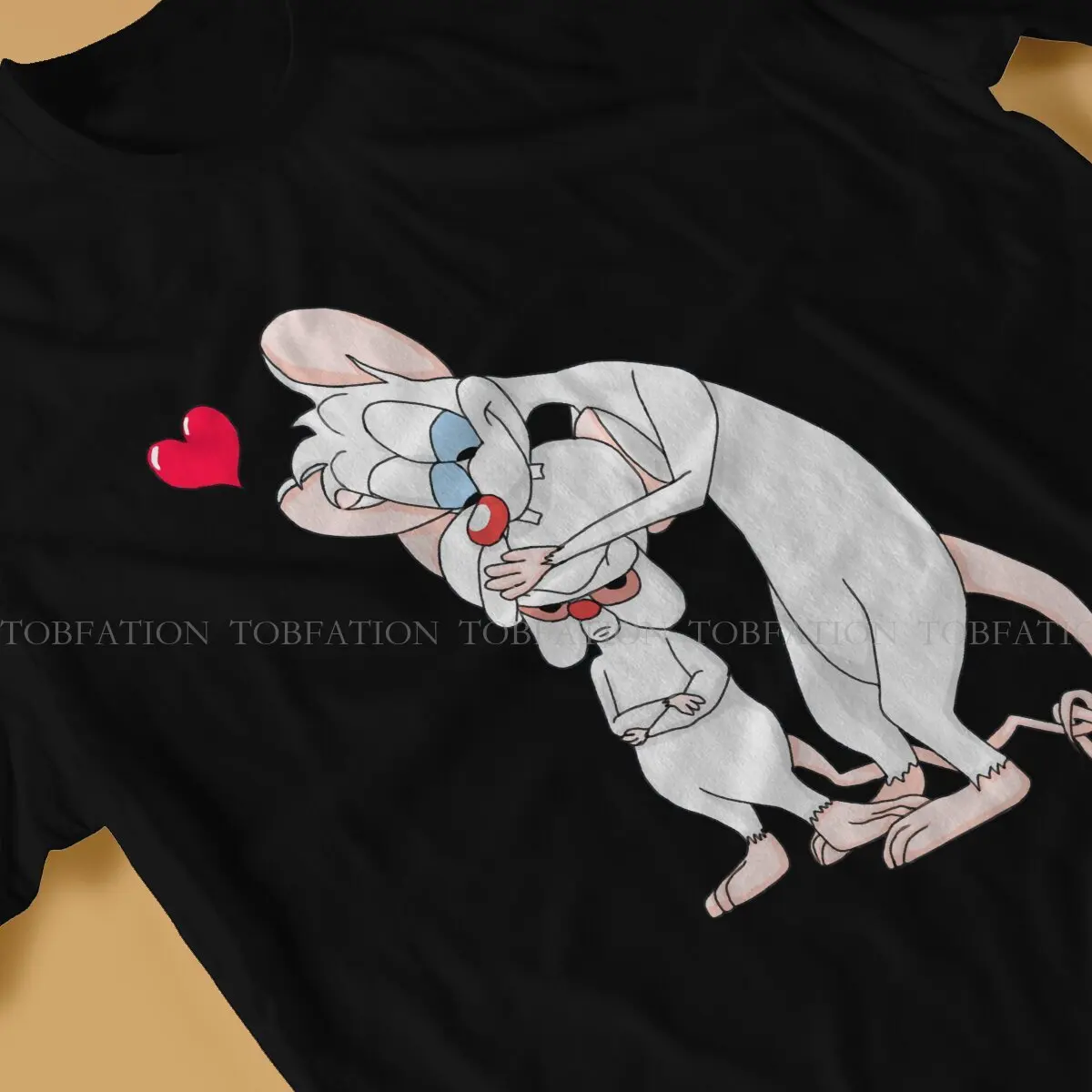 Wallpaper Pinky and the Brain TV Tshirt Top Cotton Large Ofertas Men\'s Streetwear Graphic Men T shirt