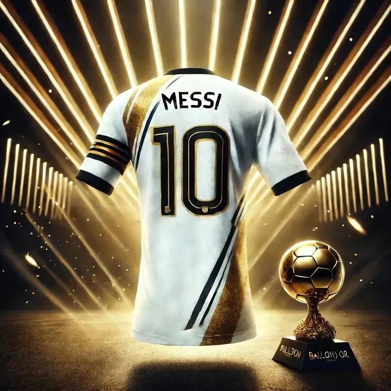 AI Neues Trendiges Messi Herren Sport-T-Shirt Schnelltrocknend Atmungsaktiv Bequem Outdoor Alltags-Trikot Feier Gedenk-Edition