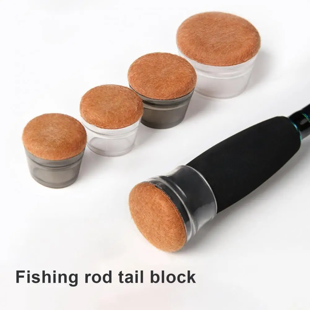 Fishing Rod End Cover TPR Fishing Rod Holder Universal Fishing Rod Seat Cushion Protector pesca Accessories