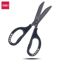 Deli Heavy Duty Scissors Ultra Sharp Professional Cutting Tool Non-Stick Coating Ergonomic Grip Household Office School Supplies