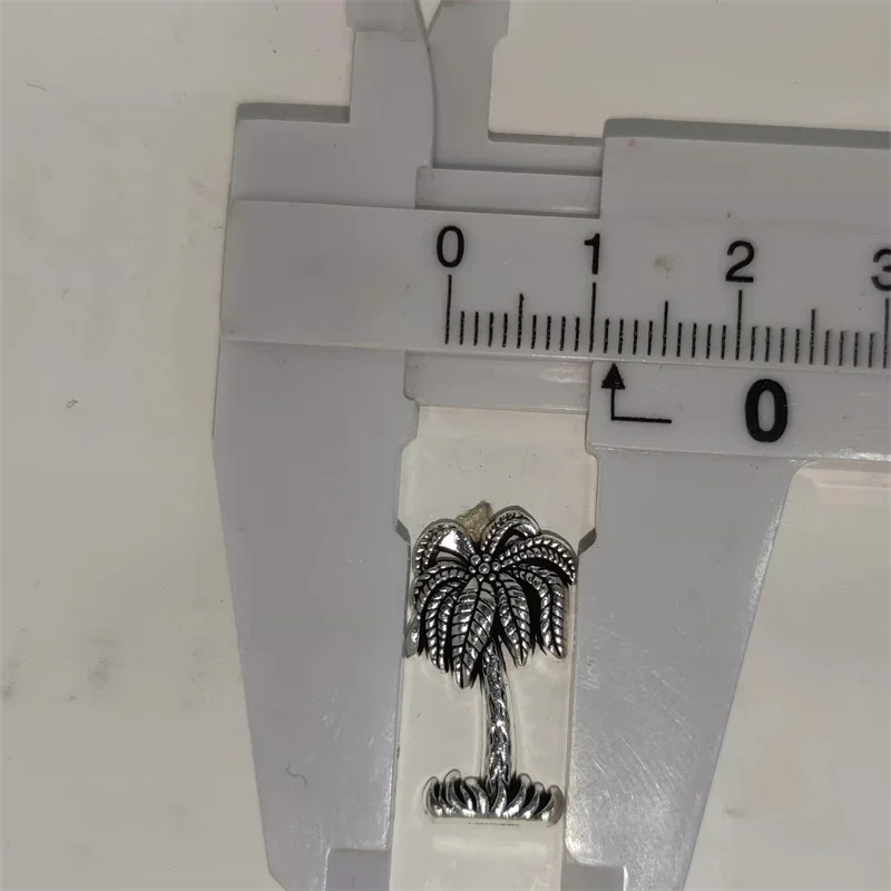 Creative Silver Coconut Tree DIY Alloy Badge for ZP Zorro Lighter Handmade Decor Accessory Smoking Gadget Man Gift