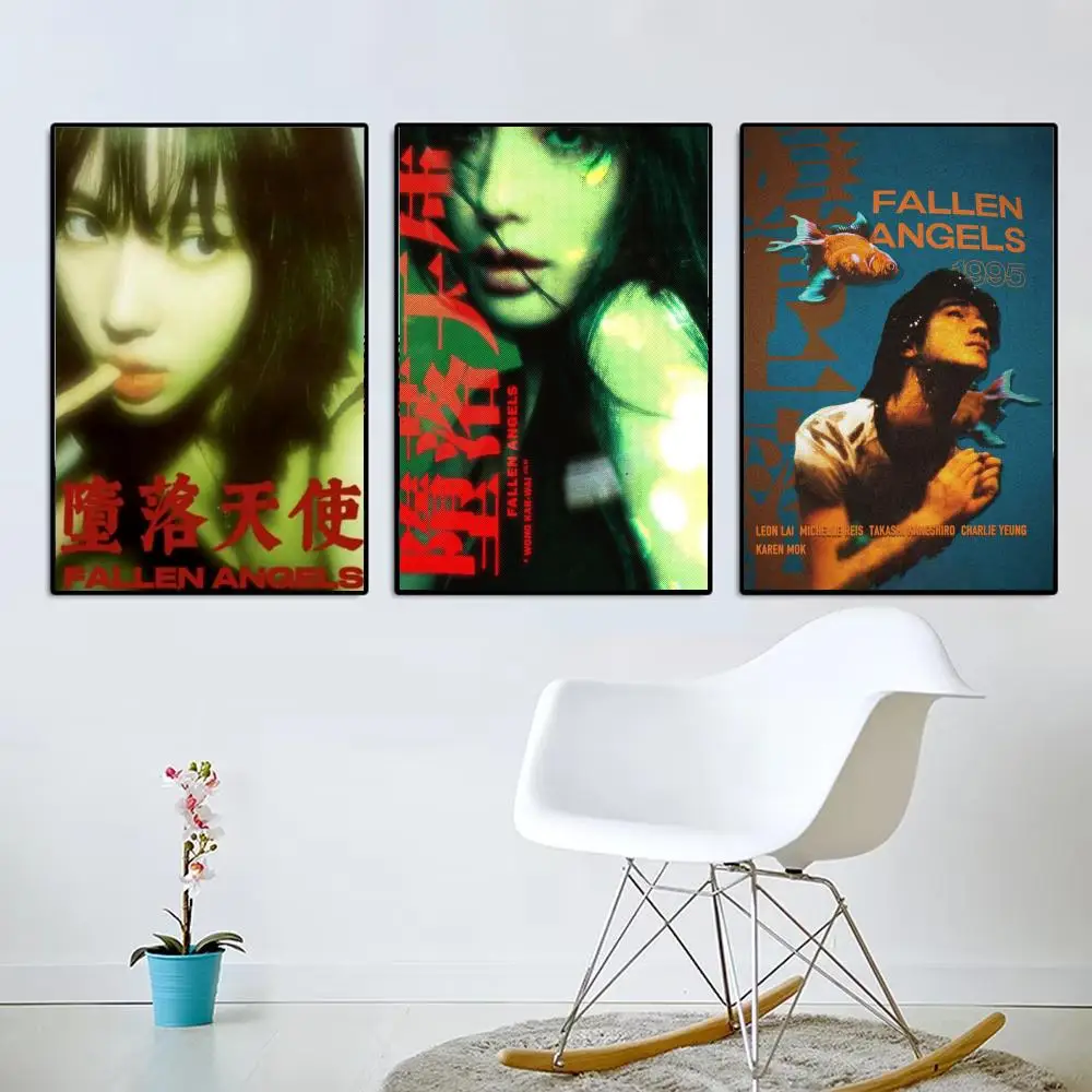 Movie F-Fallen Angels Wong Kar Wai Poster Modern Aesthetic Wall Art Poster Minimalist Room Decoration Items