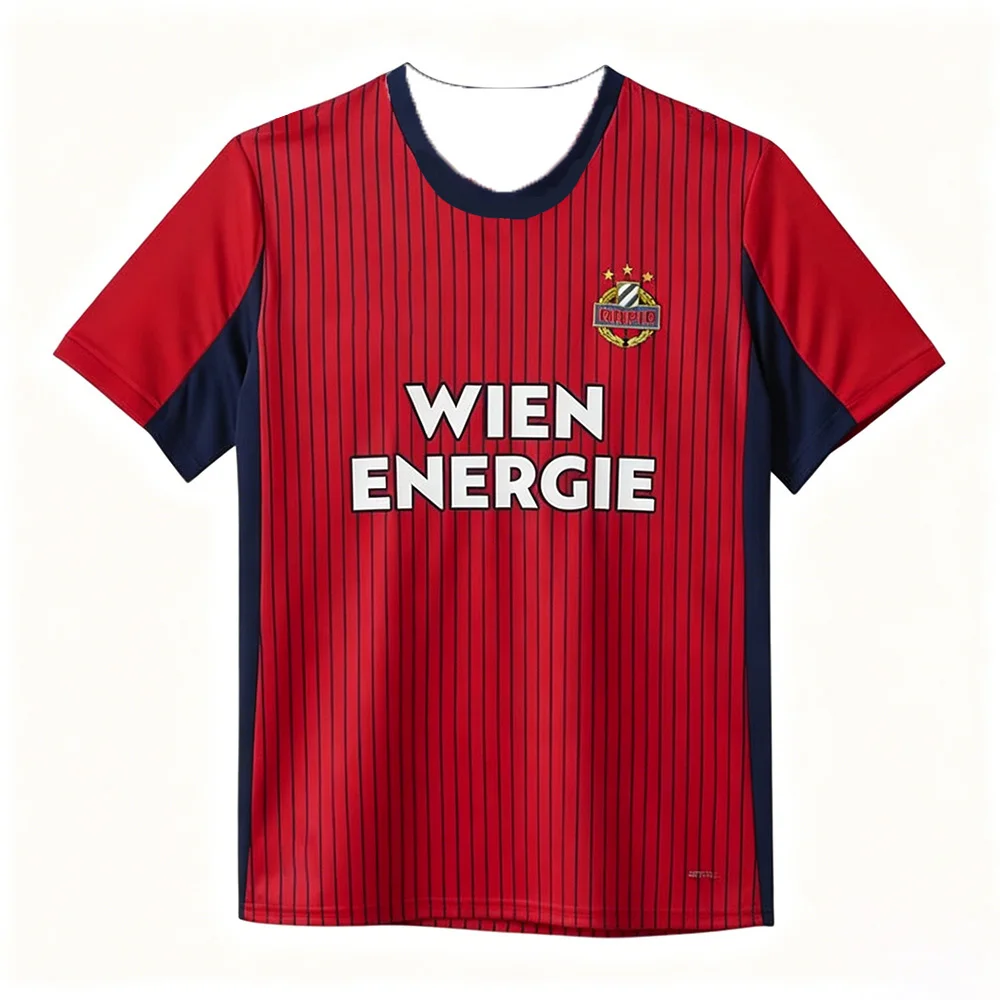2026 SK Rapid Wien Team Trikot Österreichische Liga Fan Edition Kurzarm Atmungsaktives Schnelltrocknendes Sport-T-Shirt