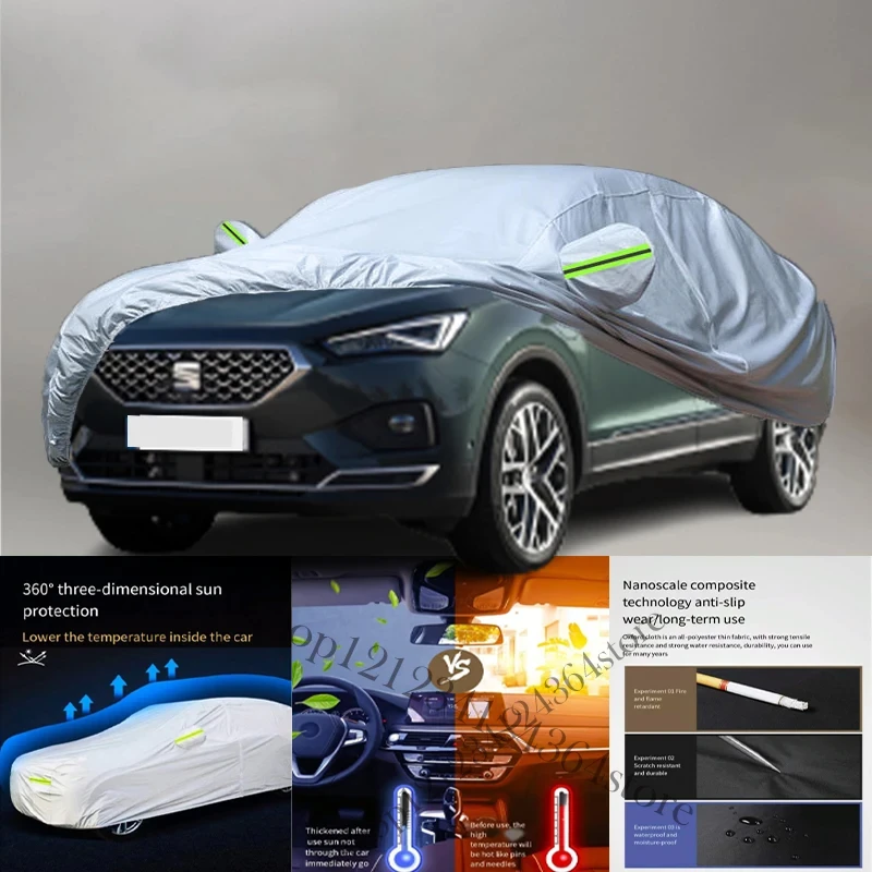 

For Seat-Tarraco Auto Anti snow Anti dust Anti-uv Anti peeling paint And Anti Rainwater 210t Car cover protection