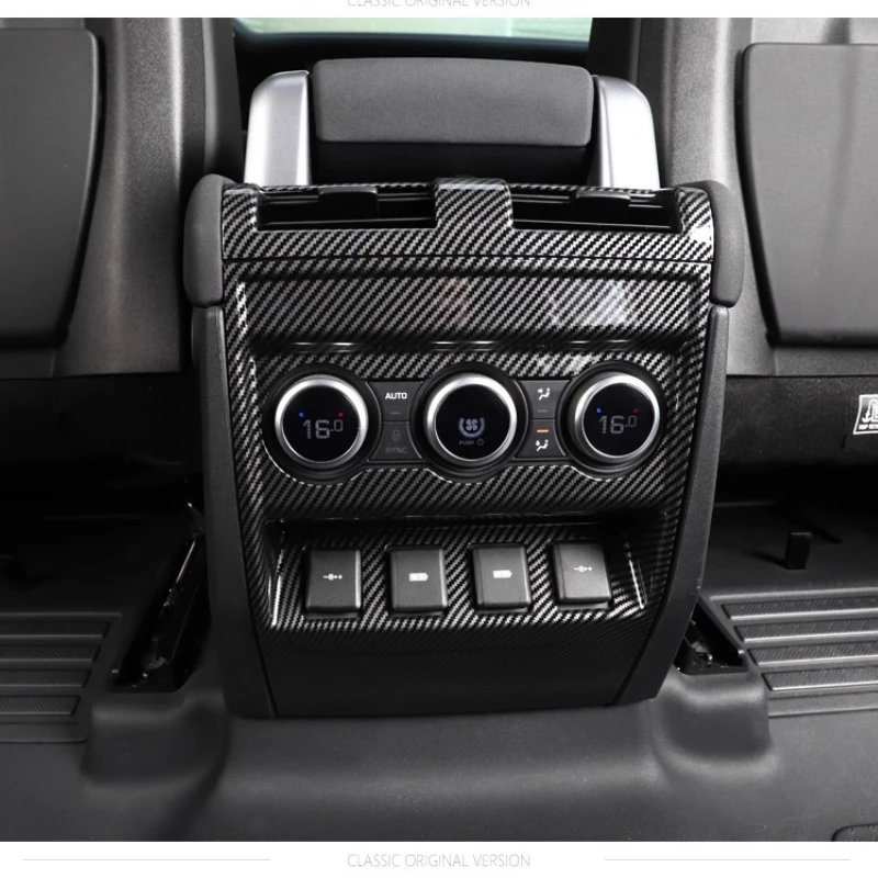 For Land Rover Defender 2020-2025 Armrest Box Rear Air Conditioner Out of Trend Anti-kick Board Decorative Interior Modification