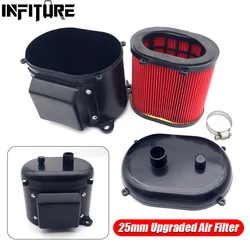25mm Upgraded Diesel Parking Heater Air Intake Filter Replacement For Webasto Dometic Eberspacher Black & Red