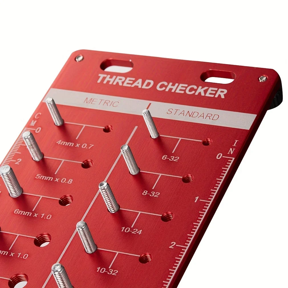 Porca e parafuso Thread Checker Set, métrica Polegada, calibre padrão, fácil de usar, 36 pcs