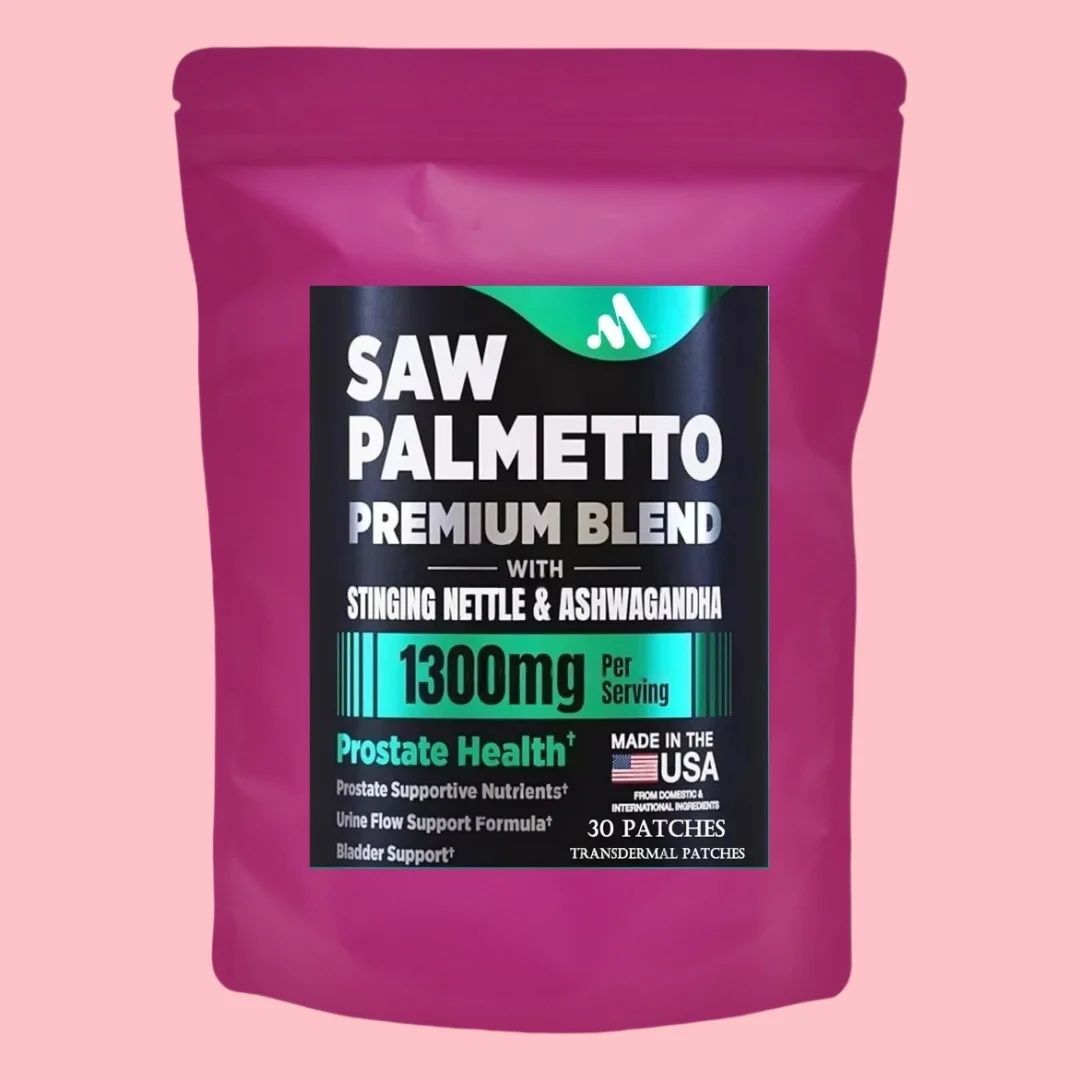 

Пластыри с экстрактом Pure Saw Palmetto — твердая кряпка, Ashwagandha, транспварные пластыри для облегчения мочевого пузыря и сечевой системы