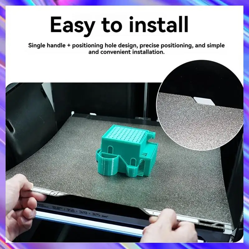 

Двусторонняя объединительная пластина PEI, магнитный лист, поддержка пружинной стали, двухсторонняя печать для 3D-принтера Bambu Lab H2D