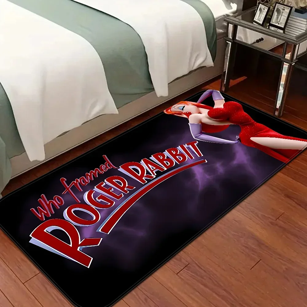 Jessica Rabbit Sexy Hallway Carpet Washable Non-Slip Living Room Sofa Chairs Area Mat Kitchen Doormat Area Rug