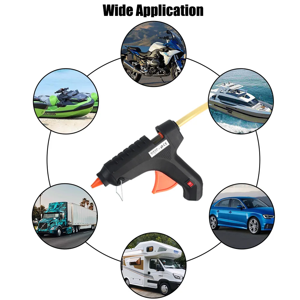 Car Dent Repair Tools Auto Accessories Glue Gun Quick Paintless Repairing Cigarette Light Plug 12V 40W 5PCS 11mm Glue Sticks