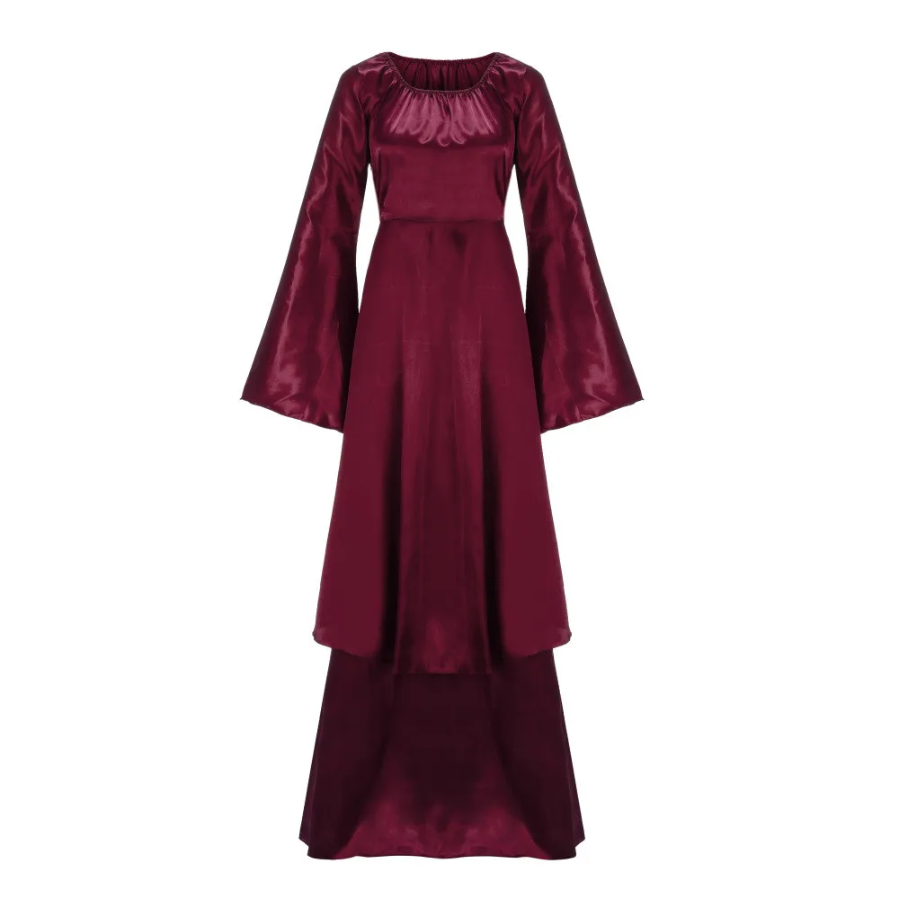 Vestido de bruja Medieval para mujer, Cosplay de vampiro, novia, Halloween, carnaval, fiesta, actuación, ropa nueva, disfraces de la Edad Media, 2024