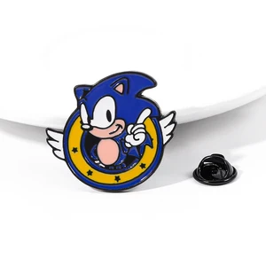 Anime Cartoon Sonic Die Hedgehog -Broschen, Stifte, Embleme, Reversnadel, Pin Emaille, Rucksack, Accessoires -Tasche, Geschenke für Freunde 8 Hauptverkaufsfreunde von Sonic - №7