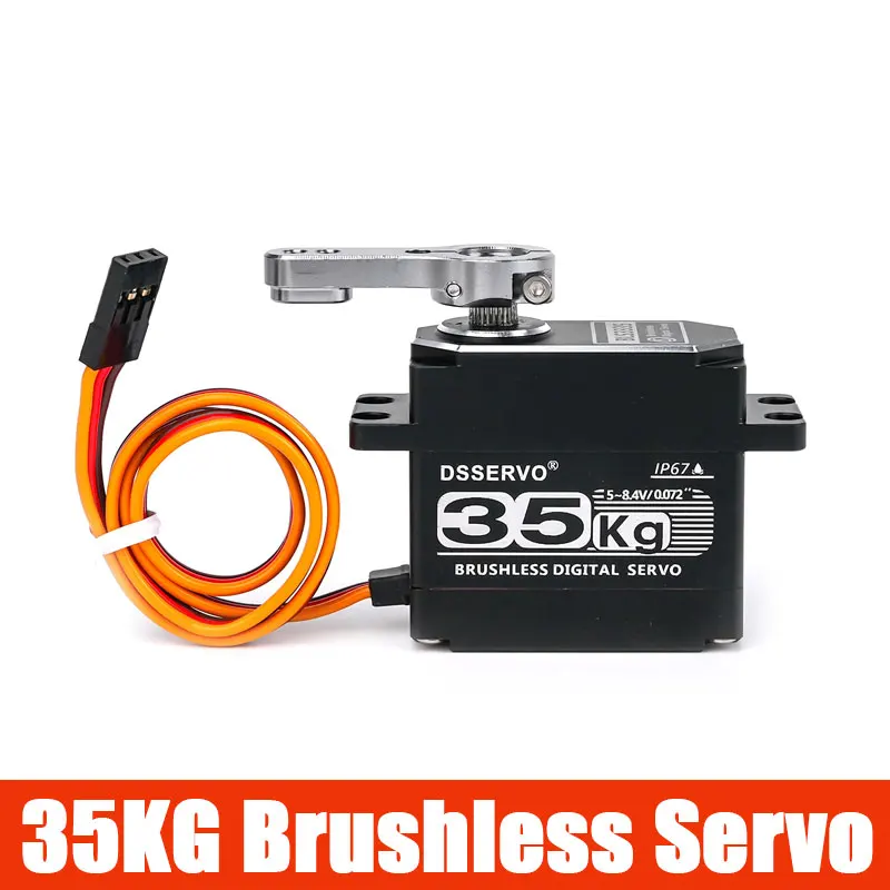 

DSSERVO BLS3335 35KG Brushless Digital Servo 180 270 Degree Full Metal Gear High Torque Waterproof Parts for RC Car Boat Robot