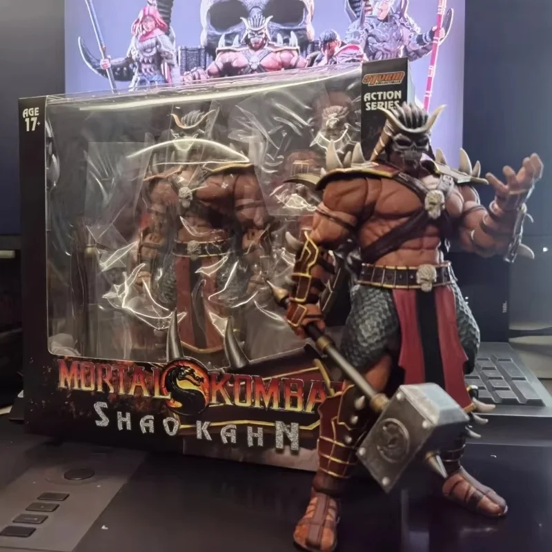 In Stock Storm Toys Mortal Kombat Final BOSS Shao Kahn DCMK14 Luxury Edition Villain Goro DCMK18 Action Figure Model Toys Gifts